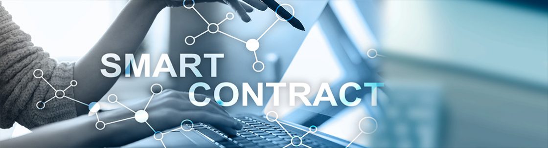 Das Bild zeigt die Interaktion von traditionellen und Smart Contracts.