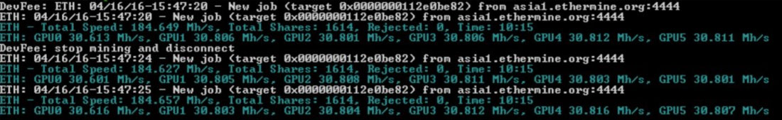 Etat général des GPUs de minage Ethereum. 